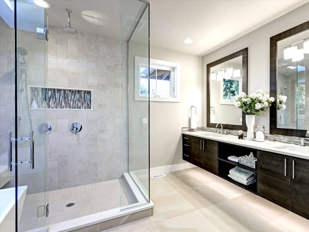 shower door feature