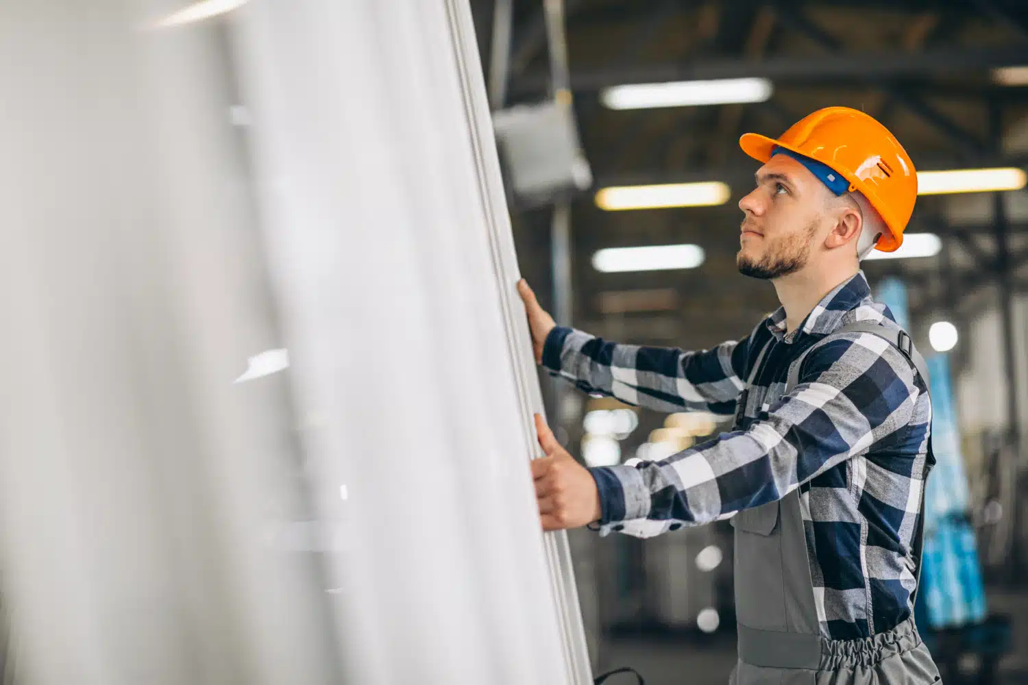 Man Installing Commercial Glass in Orlando